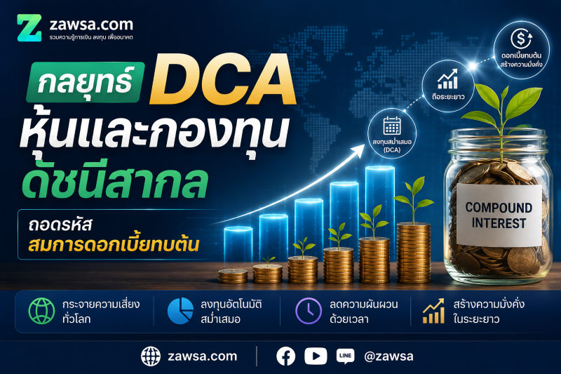 กลยุทธ์ DCA หุ้นและกองทุนดัชนีสากล ถอดรหัสสมการดอกเบี้ยทบต้น